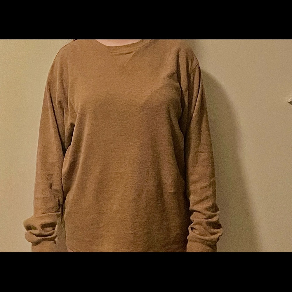 Mens Medium Brown Bear Cozy Sweat Shirt